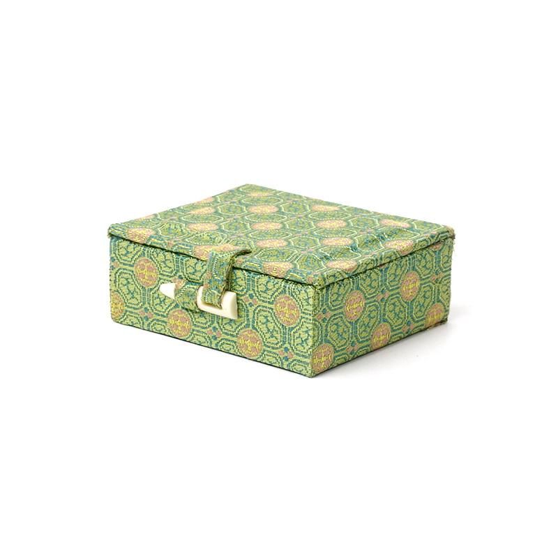 Nishiki-Covered Seal Box Two-Stone Small for 1.0–1.2cm
