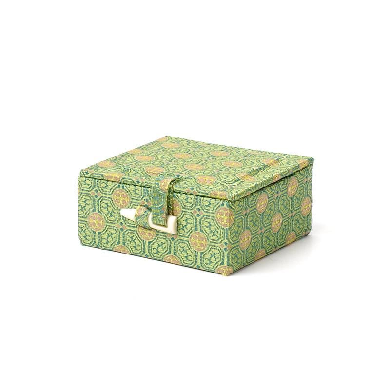 Nishiki-Covered Seal Box Two-Stone Medium for 1.5–1.8cm