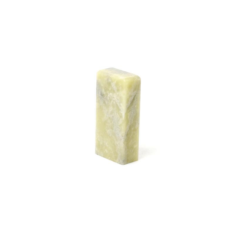 Qingtian Bluish White Seal Stone 1.2×2.4×Height 5.0cm