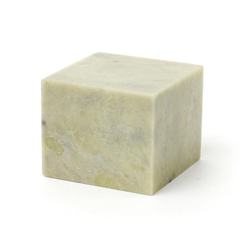 Pure White Qingtian Stone 6.0cm Square Height 4.0cm