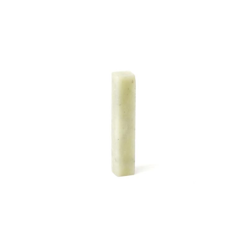 Pure White Qingtian Stone 0.9cm Square Height 5.0cm