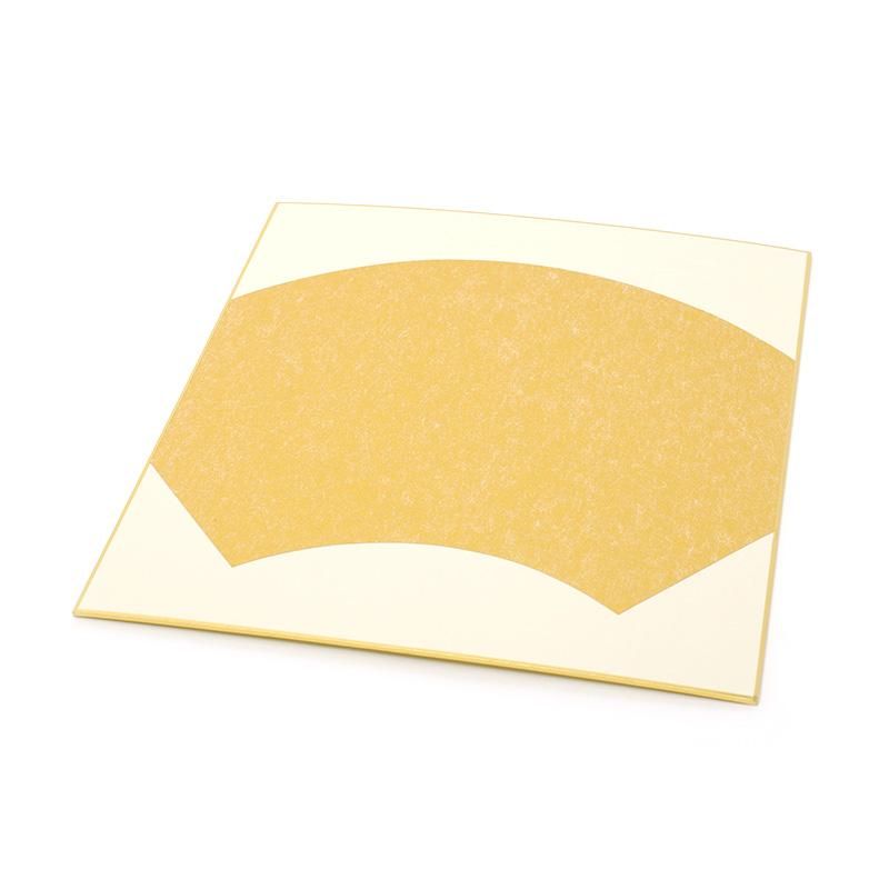 Large Shikishi Fan Shape with Gold Inner (Premium) 1 Sheet