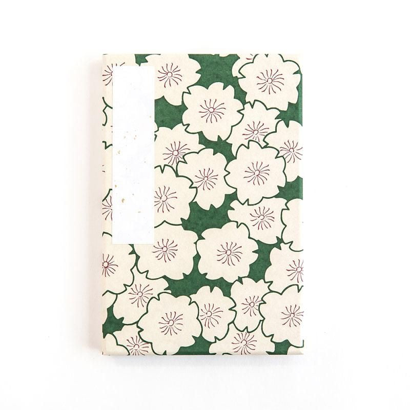 Goshuin Stamp Book Cherry Blossom, Green Haibara