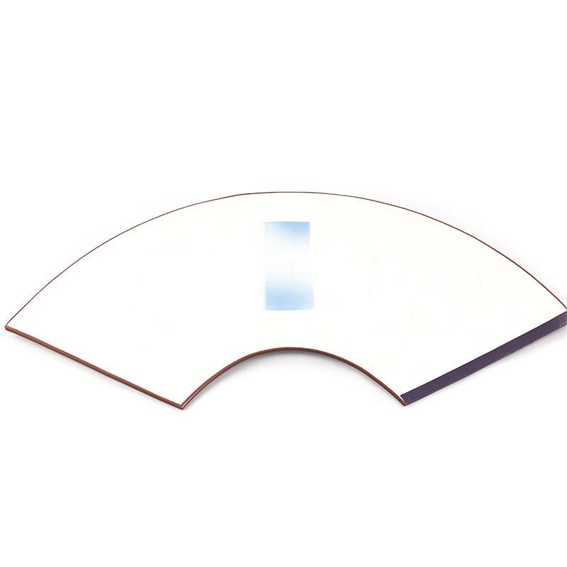 Fan Practice Book Extra Large White Brown Edge 10 Sheets per Book