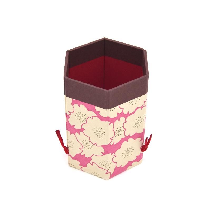 Hexagonal Brush Holder Sakura, Pink Haibara