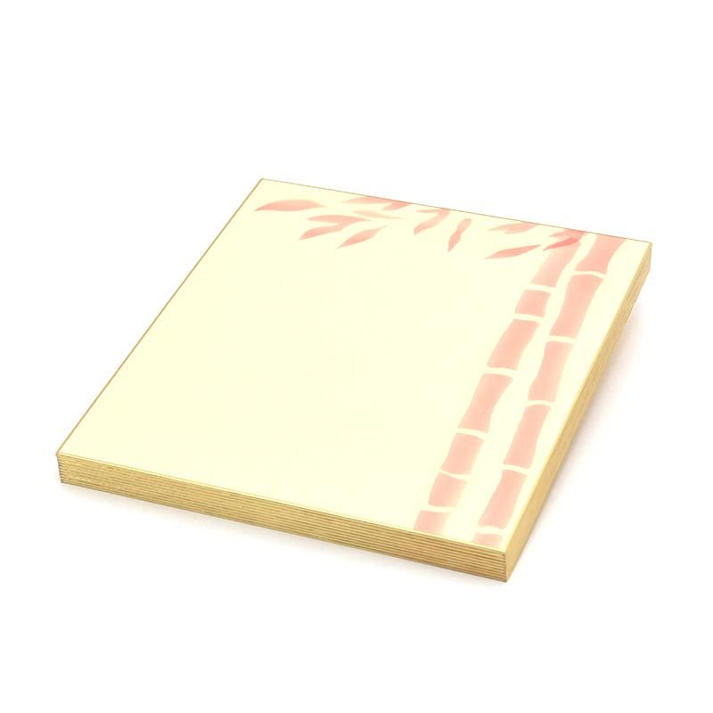 Large Shikishi Torinoko Bamboo Vermilion 10 Sheets