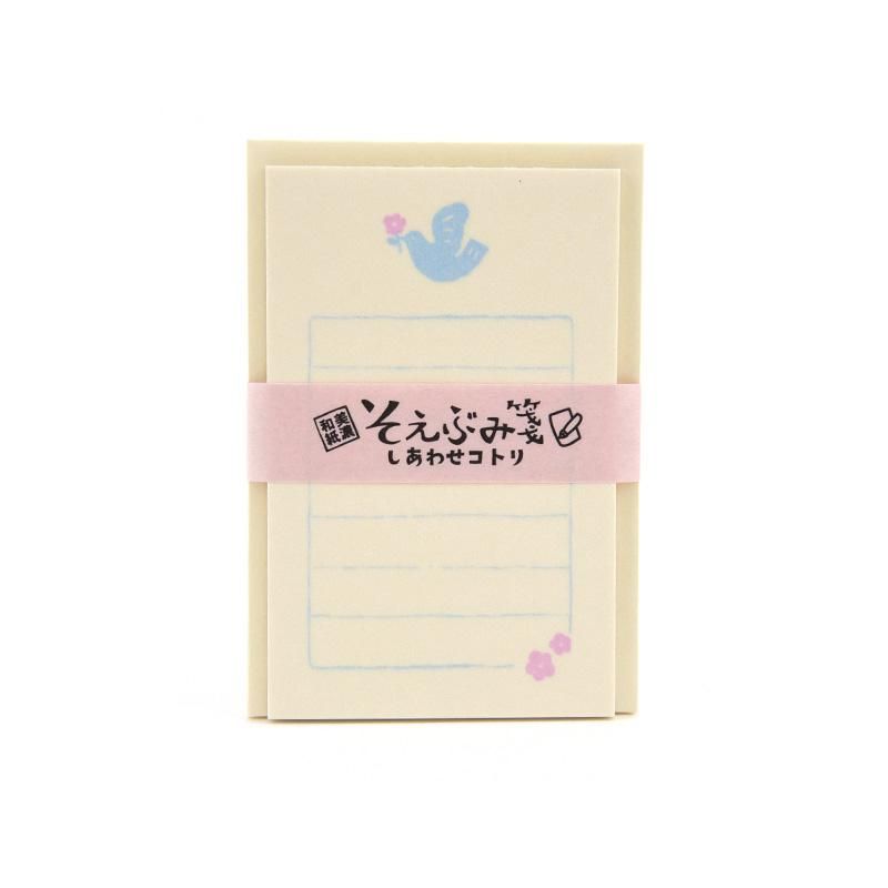 Mino Washi Soebumi Letter Pad Happy Little Bird Furukawa Paper
