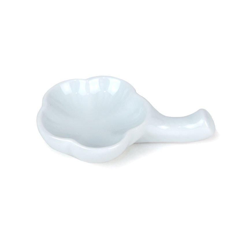 Brush Rest Plum Dish White