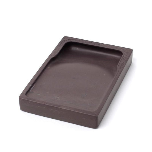 Shin Asako Kō Monji Inkstone Rectangular 6.0 inch