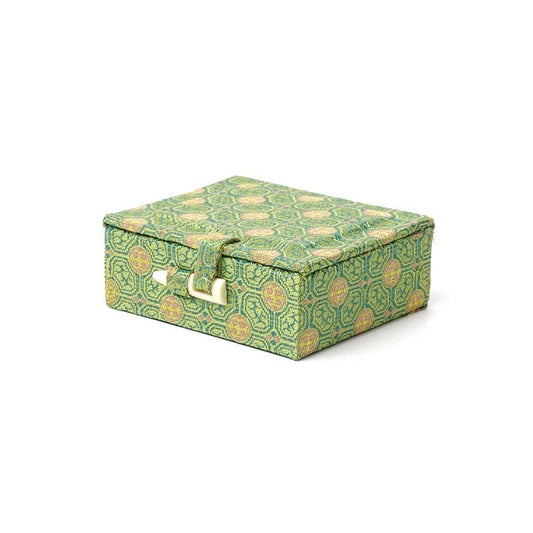 Nishiki-Covered Seal Box Two-Stone Small for 1.0–1.2cm