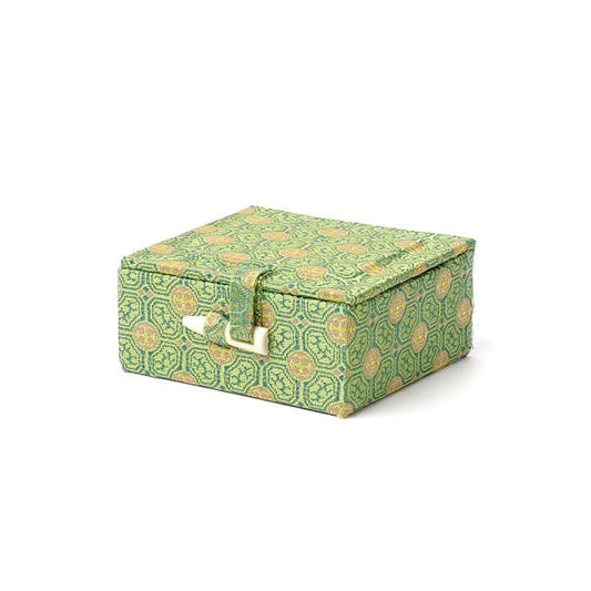 Nishiki-Covered Seal Box Two-Stone Medium for 1.5–1.8cm