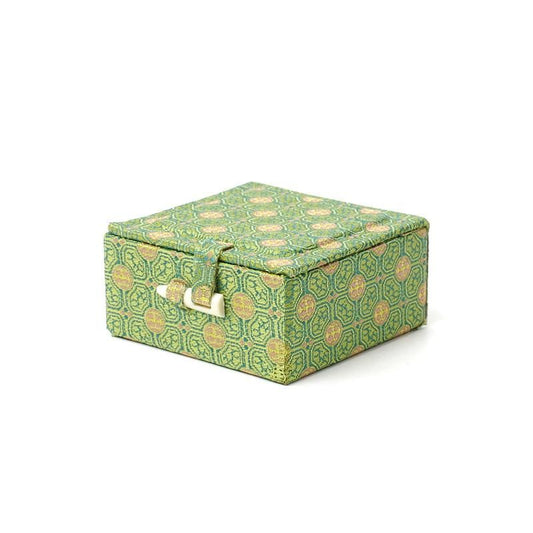 Nishiki-Covered Seal Box Two-Stone Large for 2.0–2.5cm