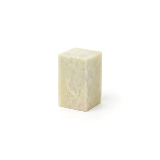Pure White Qingtian Stone 3.0cm Square Height 5.0cm