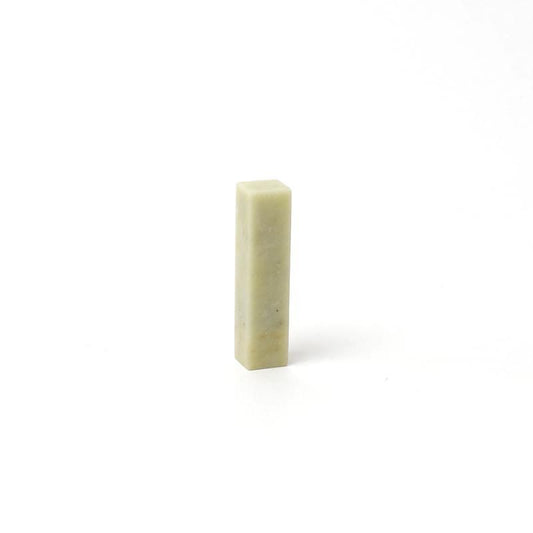Pure White Qingtian Stone 1.2cm Square Height 5.0cm