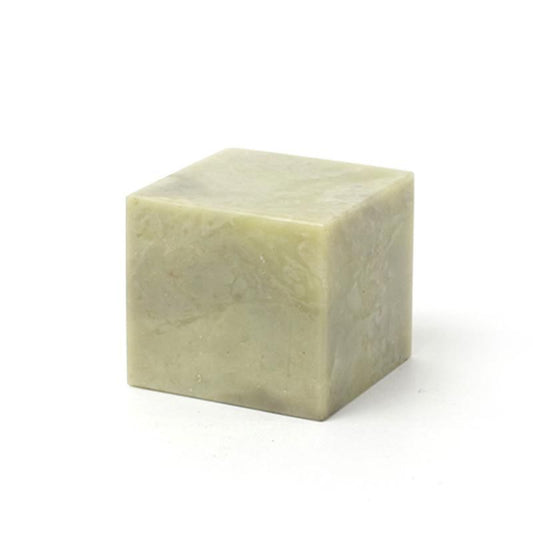 Pure White Qingtian Stone 5.5cm Square Height 4.0cm