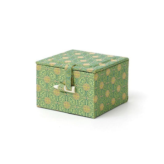 Nishiki-Covered Seal Box 5.5 Square Height 4.0cm