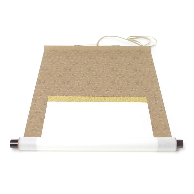 White-out Decorative Scroll Shusai, Half-Half Sheet (Fabric Assortment)