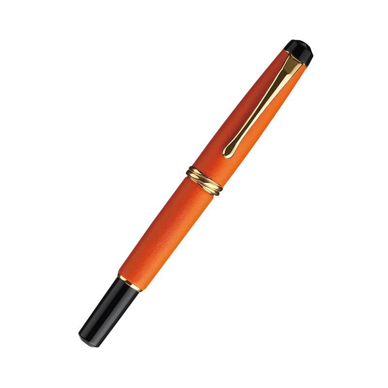 Kuretake Fountain Brush Pen Yume Ginga / Genuine Leather Orange DAY140-16 Kuretake