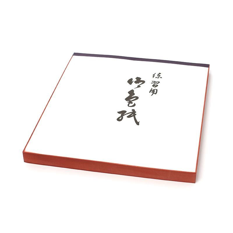 Large Shikishi Practice Book White-Tea Border 100 Sheets