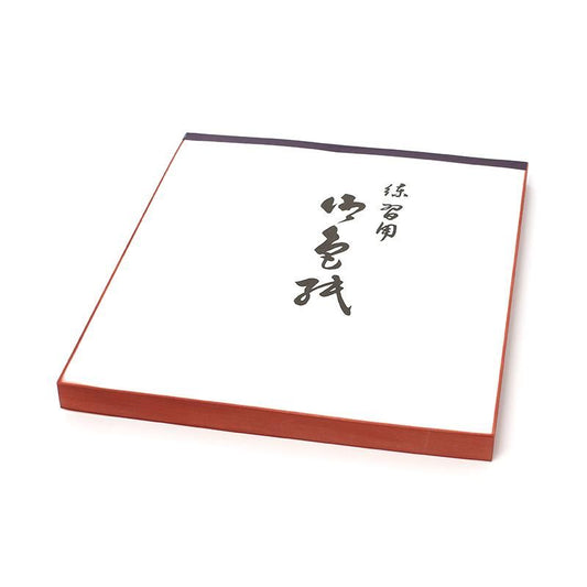 Large Shikishi Practice Book White-Tea Border 100 Sheets
