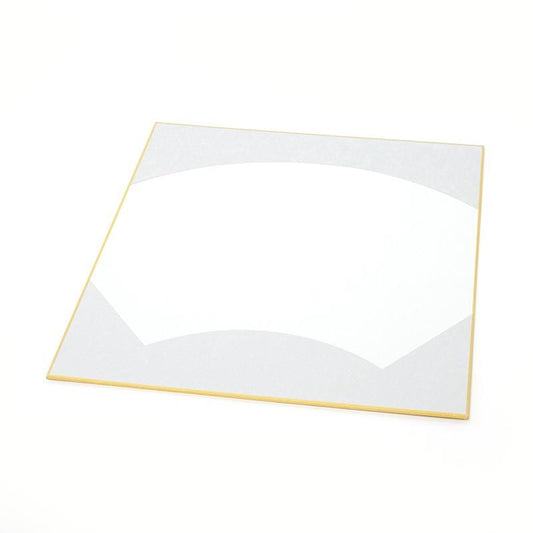 Large Shikishi Fan Shape with Silver Outer (Premium) 1 Sheet