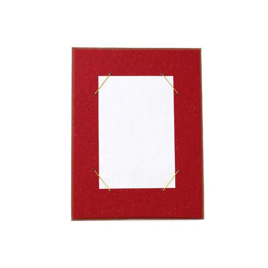 Multi-Direction Postcard Hanger Momiji Series Crumpled Paper Dark Red