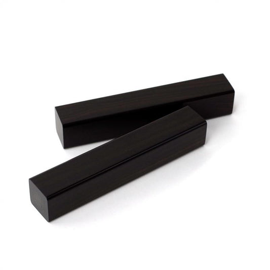 Paperweight Ebony Pair Round Surface