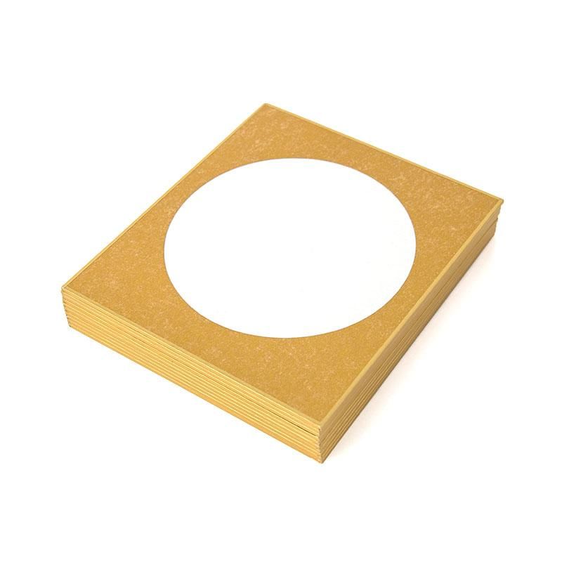 Mame Shikishi Outer Gold Round Window 10 Sheets