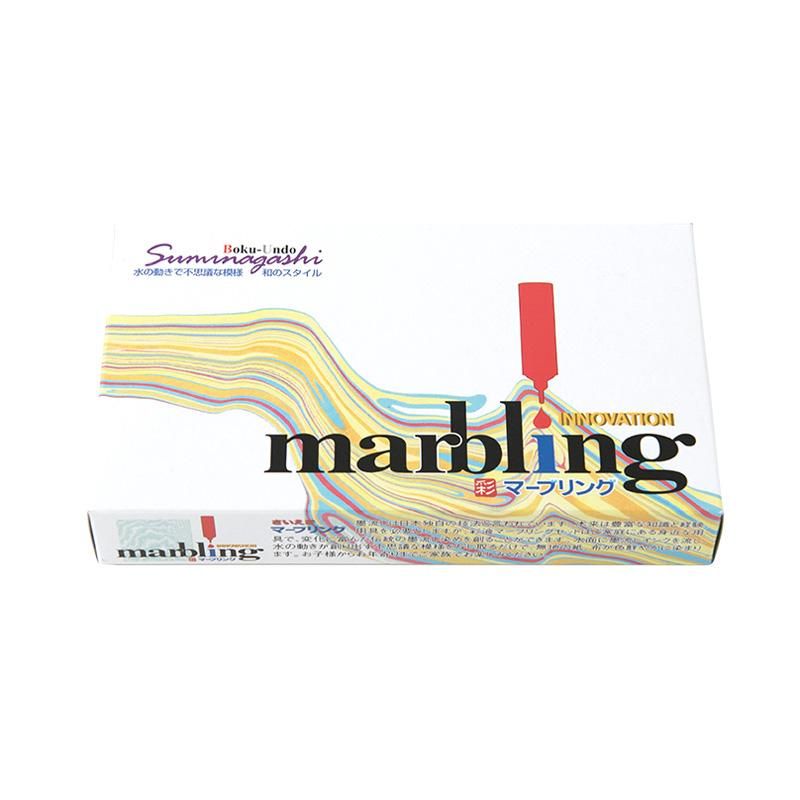 Color Suminagashi (Marbling) 6-Color Set (Bokuundo)