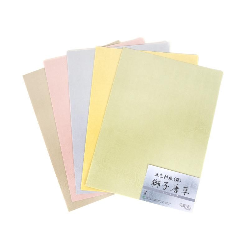 Goshiki Ryōshi “Shishi Karakusa (Silver)” Hanshi Size