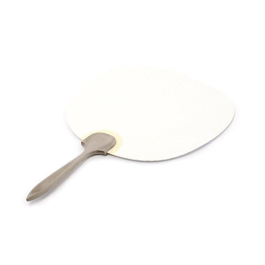 Uchiwa (Hand Fan) Burnt Cedar (One-Sided Gasen Paper with Kyosen Backing)