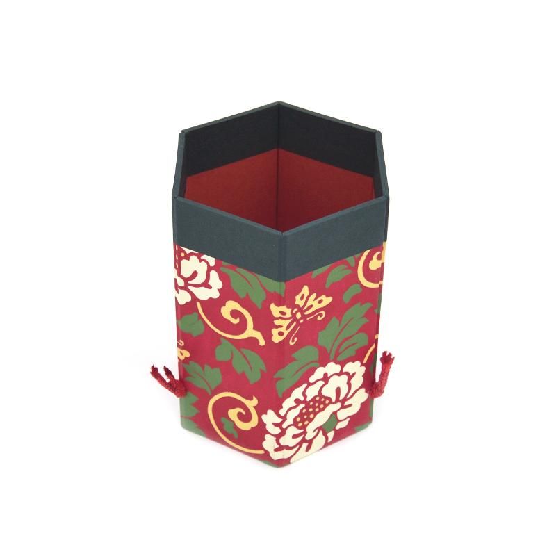 Hexagonal Brush Holder Peony Haibara