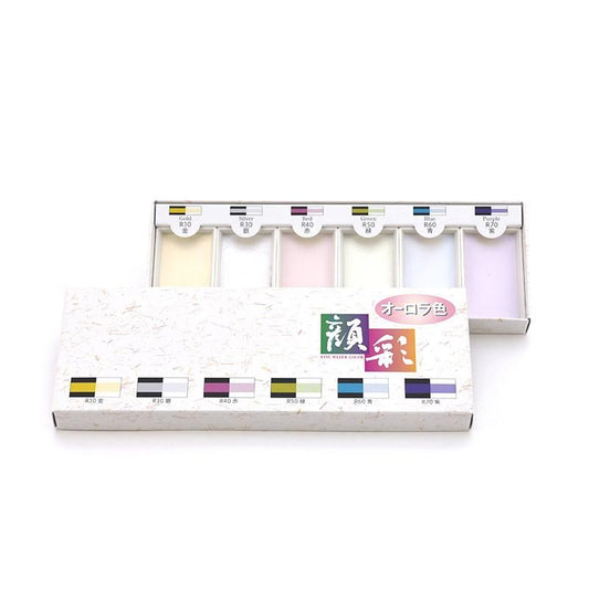 Gansai Aurora 6-Color Set (Bokuundo)