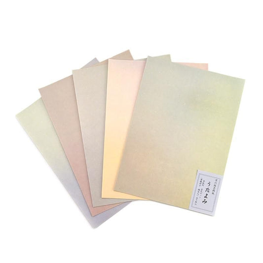Utayomi Silk-Texture Hanshi, 5 Colors, 50 Sheets