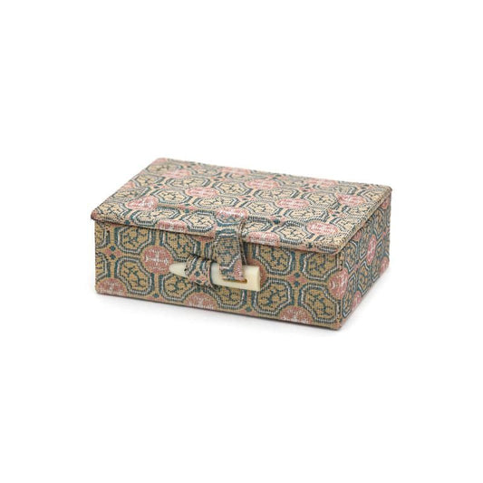 Nishiki-Covered Seal Box Two-Stone Extra Small for 0.8–0.9cm
