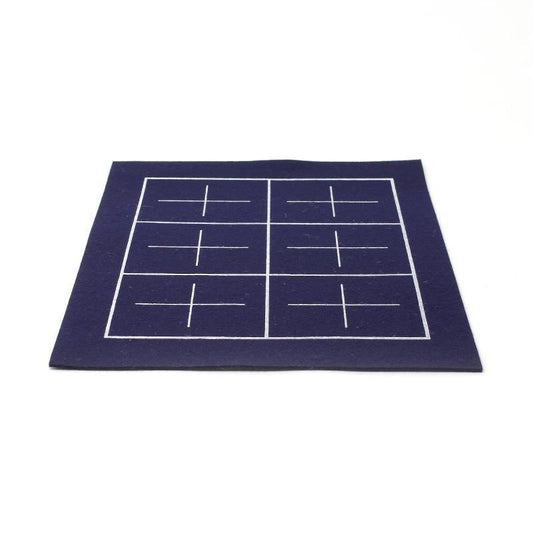Felt Mat Hanshi Size Ruled B (No Name Field) 2mm Navy