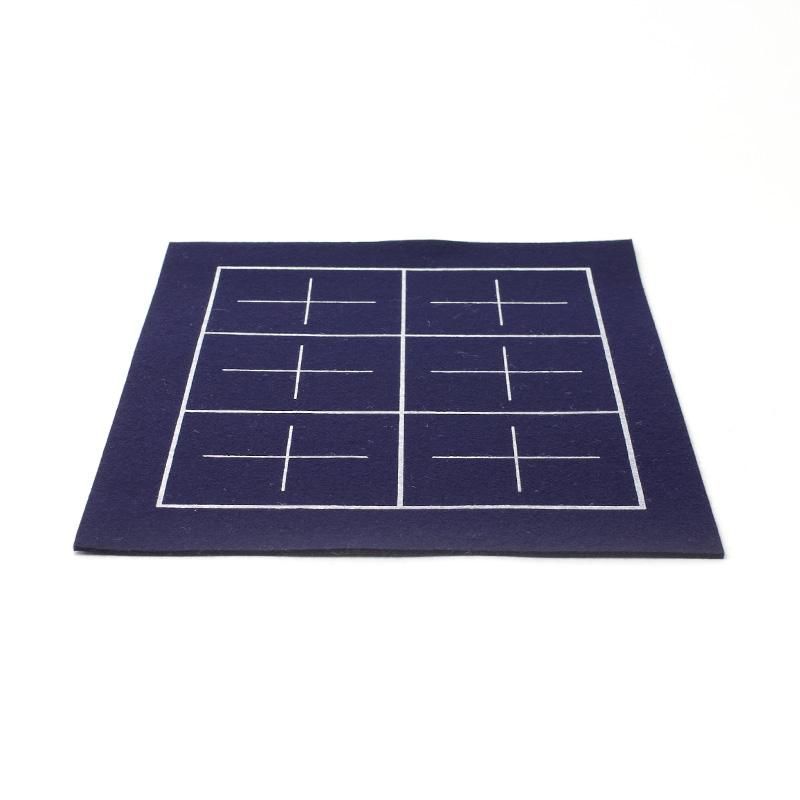 Felt Mat Hanshi Size Ruled B (No Name Field) 2mm Navy