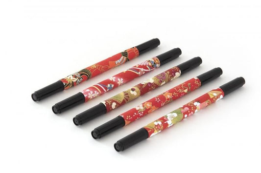 Shunkouen Fragrance Brush Pen Emaki Yuzen E Set / 5 Pens