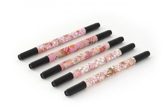 Shunkouen Fragrance Brush Pen Emaki Yuzen H Set / 5 Pens