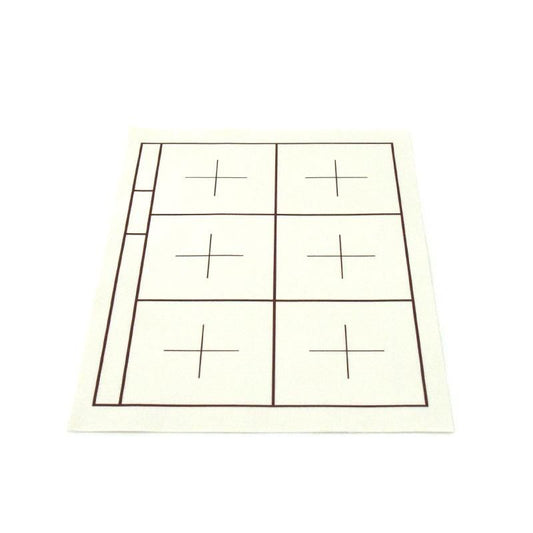 Mat Hanshi Size 4×6 Ruled (With Name Field) White 1mm