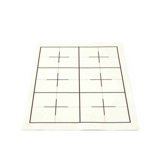 Mat Hanshi Size 4×6 Ruled (No Name Field) White 1mm