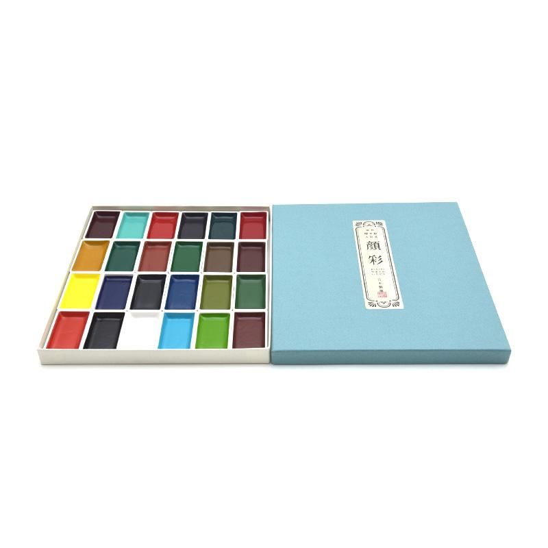 Gansai “Yamato no Irodori” 24-Color Set (Nihon Seiboku)
