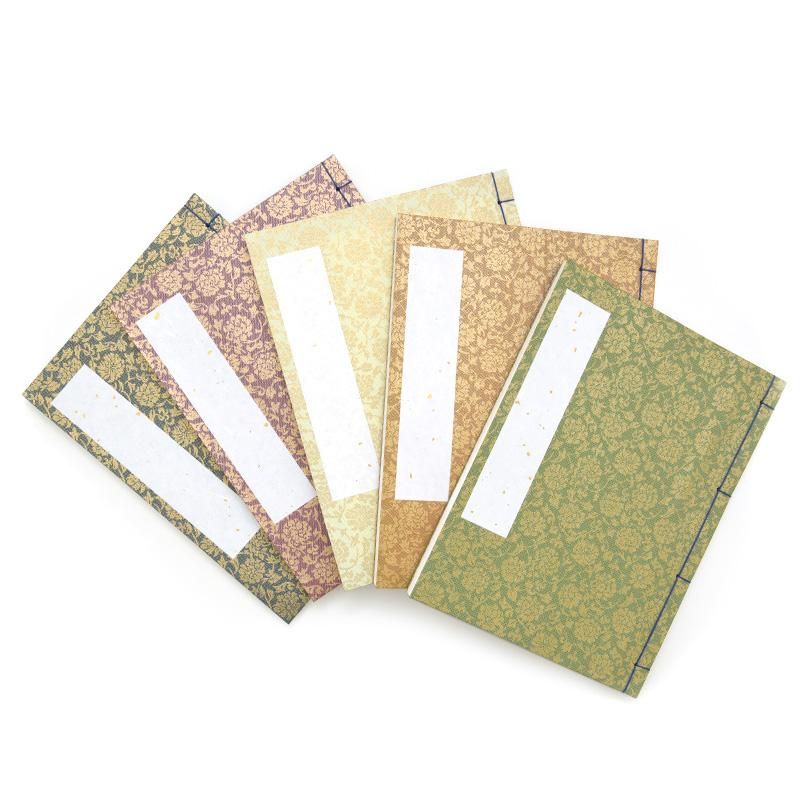 Guest Book Paper Cover Karakusa with 5 Lines Assorted Colors