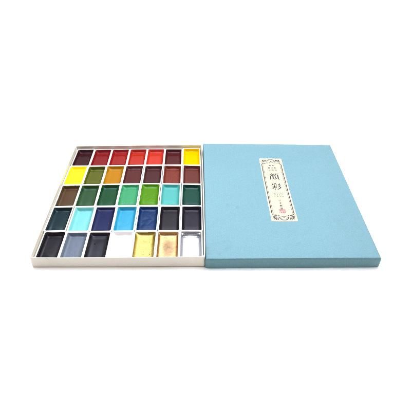 Gansai “Yamato no Irodori” 35-Color Set (Nihon Seiboku)