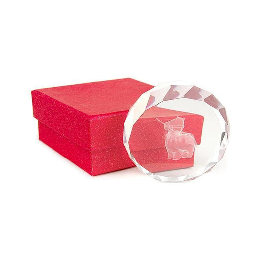 2026 Zodiac Paperweight Crystal Diamond Cut (Horse)