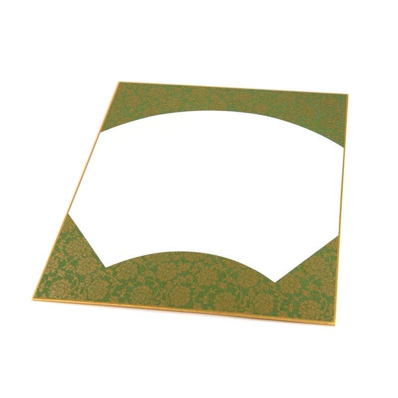 Large Shikishi Donko Fan Shape Assorted Colors 1 Sheet