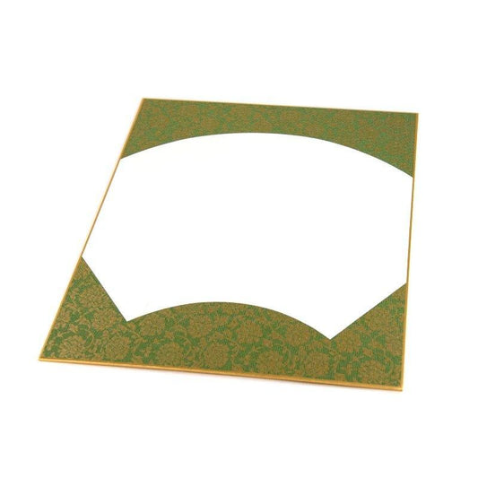 Large Shikishi Donko Fan Shape Assorted Colors 1 Sheet